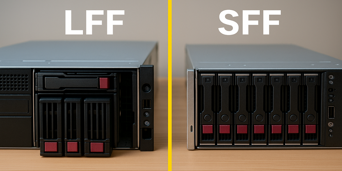 فرق بین SFF و LFF در سرور HPE